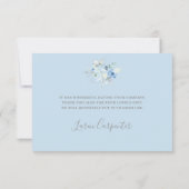 Baby shower Boy Bedankkaart met strik (Achterkant)