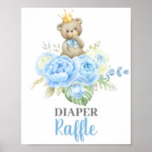 Baby shower Boy Beer Diaper Raffle-teken