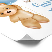 Baby shower Boy Beer Guest Book Poster (Hoek)