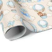 Baby shower Boy Blue Cadeaupapier (Rol Hoek)