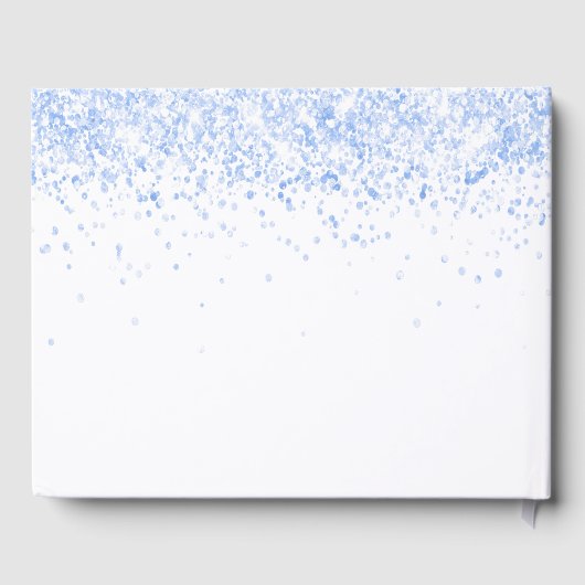 Baby shower Boy Blue Teddybeer Gastenboek (Achterkant)