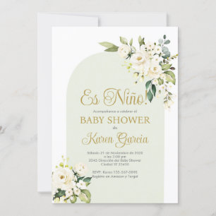 Baby shower Boy Espagnol Invitation