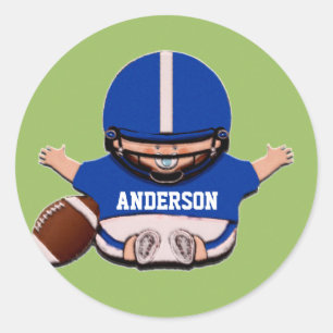 Baby shower Boy Sports Ronde Sticker