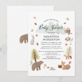 Baby shower Boys Kaart (Voorkant / Achterkant)