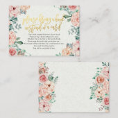 Baby shower Breng alsjeblieft een boek in plaats v Informatiekaartje (Voorkant / Achterkant)