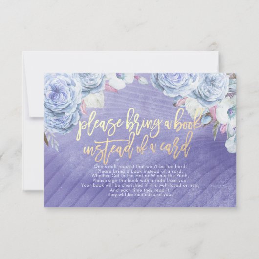 baby shower Breng een boek in plaats van een kaart (Voorkant)