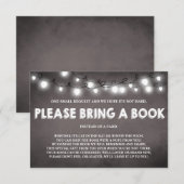 baby shower Breng een boekenkaart naar Rustische l Kaart (Voorkant / Achterkant)