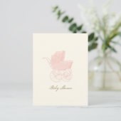 Baby shower Briefkaart (Staand voorkant)