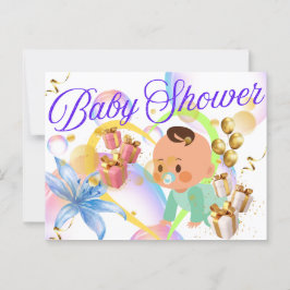 Baby Shower Briefkaart