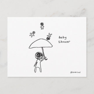 baby shower briefkaart