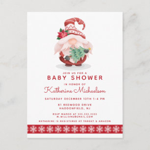 BABY SHOWER Briefkaart met kerstcadeaus voor ker