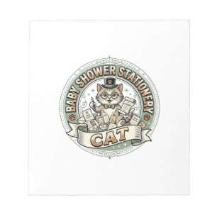 Baby Shower Briefpapier Kat Baby Shower Briefpapie Notitieblok