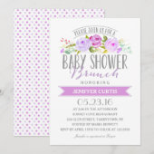 Baby shower Brunch | Baby Shower Kaart (Voorkant / Achterkant)