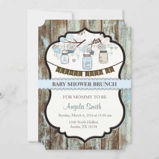 Baby shower Brunch Invitation (Devant)