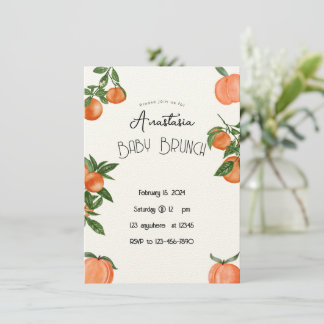 Baby shower Brunch ou Mariage Brunch Invitation