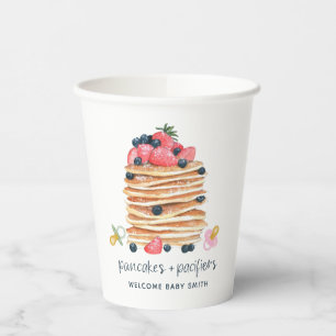 Baby shower Brunch pannenkoeken en pannenkoeken Papieren Bekers
