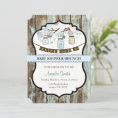 baby shower Brunch Uitnodiging (Staand voorkant)