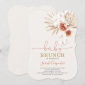 Baby shower Brunch-uitnodiging Kaart (Voorkant / Achterkant)
