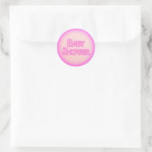 Baby shower Bubble Ronde Sticker (Tas)