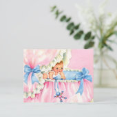 baby shower budget mignon Invitation (Debout devant)