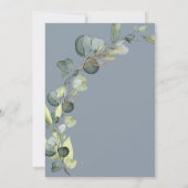 Baby shower Budget Vert Eucalyptus Invitations (Dos)