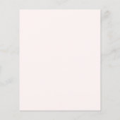 Baby shower budgettaire chic Blush Pink Gold Typog (Achterkant)