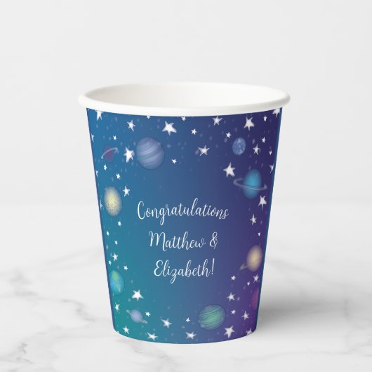 Baby shower buitenruimte papieren bekers (Voorkant)