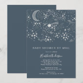 Baby shower Buitenspatie Star-kaart per post Kaart (Voorkant / Achterkant)
