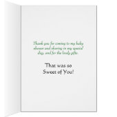 Baby Shower Bumble Bee Thank You (Binnen (Rechts))