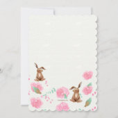 baby shower Bunnies Kaart (Achterkant)