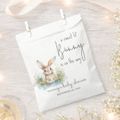 Baby shower Bunny Aquarelle Favoriser les sacs (Coupé)