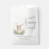 Baby shower Bunny Aquarelle Favoriser les sacs (Devant)