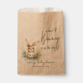 Baby shower Bunny Aquarelle Favoriser les sacs (Devant)