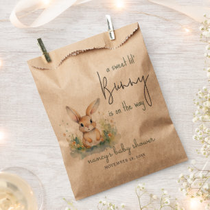 Baby shower Bunny Aquarelle Favoriser les sacs