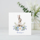 Baby shower Bunny Dank je kaarten (Staand voorkant)