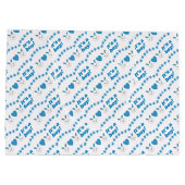  Baby shower C’est un garçon Blue Rabbit Grand sac (Dos)