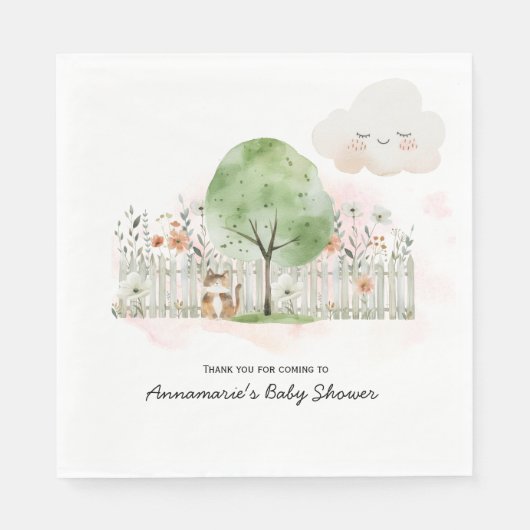 Baby shower C neutre | Serviette en Papier (Devant)