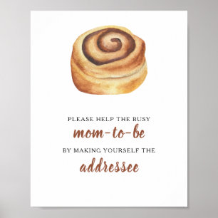 Baby shower cadeau voor de drukke aanstaande moede poster