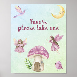 Baby shower cadeautjes voor feestje van de fee poster