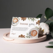 Baby shower café - un bébé brasse du Merci