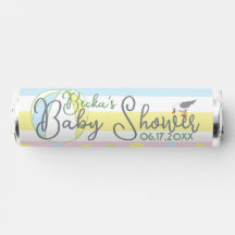 Baby shower Candy Roll of Mints Beach Thème