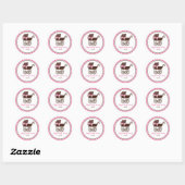 Baby shower Carriage Stickers Favor (Vel)
