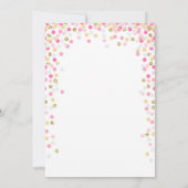 Baby shower Carte de remerciements Confetti Gold r (Dos)