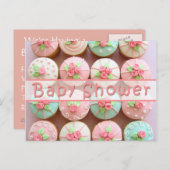 Baby shower - Carte postale Cupcakes (Devant / Derrière)