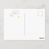 Baby shower | Carte postale Sleepy Little Elephant (Dos)