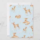 Baby shower cerf Invitation bébé garçon Invitation (Dos)