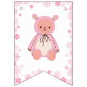 Baby shower C'est froid dehors Bannière fille rose (Deuxième drapeau)