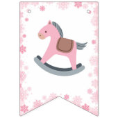 Baby shower C'est froid dehors Bannière fille rose (Premier drapeau)