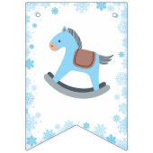 Baby shower C'est froid dehors Bannière Garçon ble (Premier drapeau)