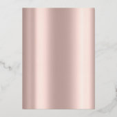 Baby Shower - C'est une fille, Invitation en papie (Verso)